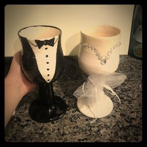 Handmaid Wedding Glasses